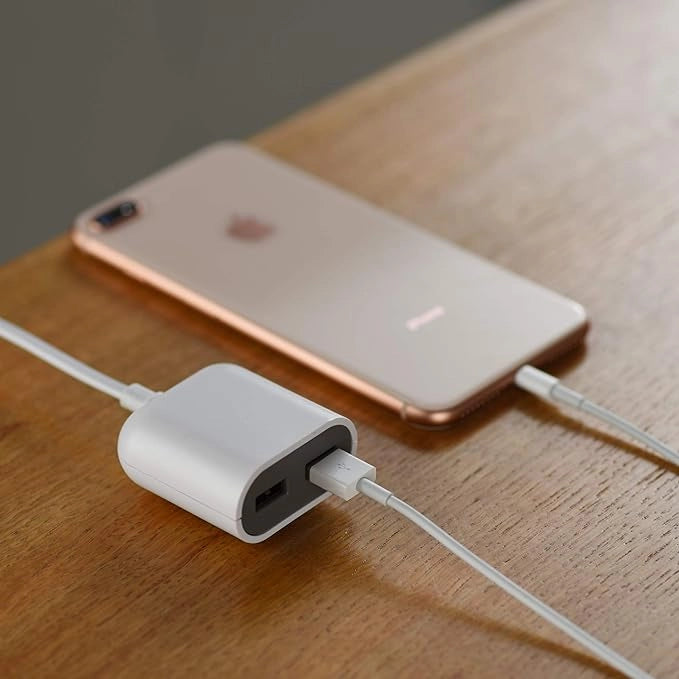 ADATTATORE 'GUMMY LINE' 1 Usb + 1 Usb type 'C' - ELECTRALINE