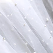 Tulle in Transparenza - 100 cm x 160 cm - Tessuti con Effetto Millefiori - Tulle per Matrimonio - Decorazione per Festa di Compleanno - a Metro
