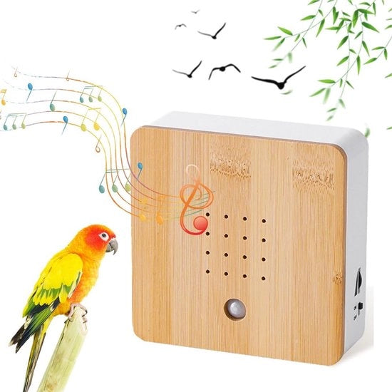Casa degli uccelli con suono - Casa degli uccelli - Decorazione per uccelli - Giardino - Balcone - Suoni naturali - Regalo per amanti degli animali