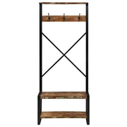 vidaXL Appendiabiti Multicolore 80x40x190 cm Legno Massello Recupero