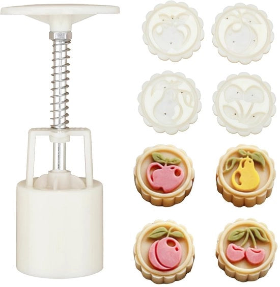 Set per torte a forma di piatto, piatto per torte con 4 estensioni di spessore regolabili per la cottura, torte da assemblaggio, biscotti e dessert (E)