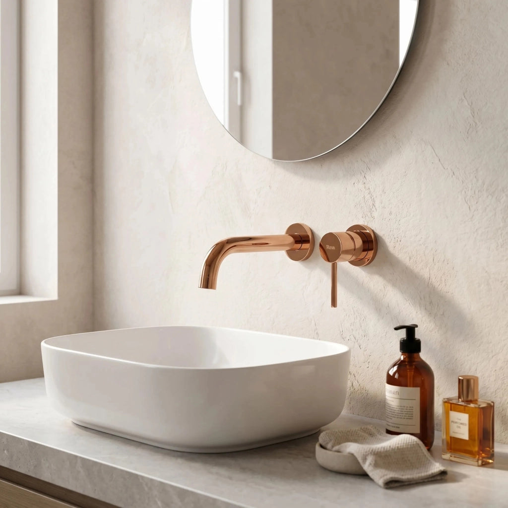 Rubinetto Da Incasso Rea Lungo Copper +box
