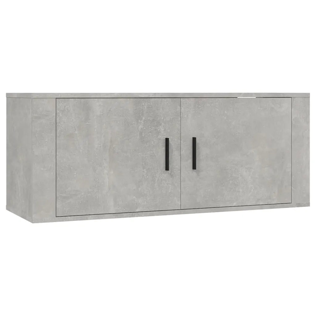 Mobili Porta TV a Parete 3 pz Grigio Cemento 100x34,5x40 cm 3188378