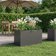 Vaso da giardino Nero 100 x 50 x 50 cm 8005274