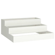Fioriere | Cassetta per fiori | Vaso da giardino Bianco 90 x 90 x 35 cm