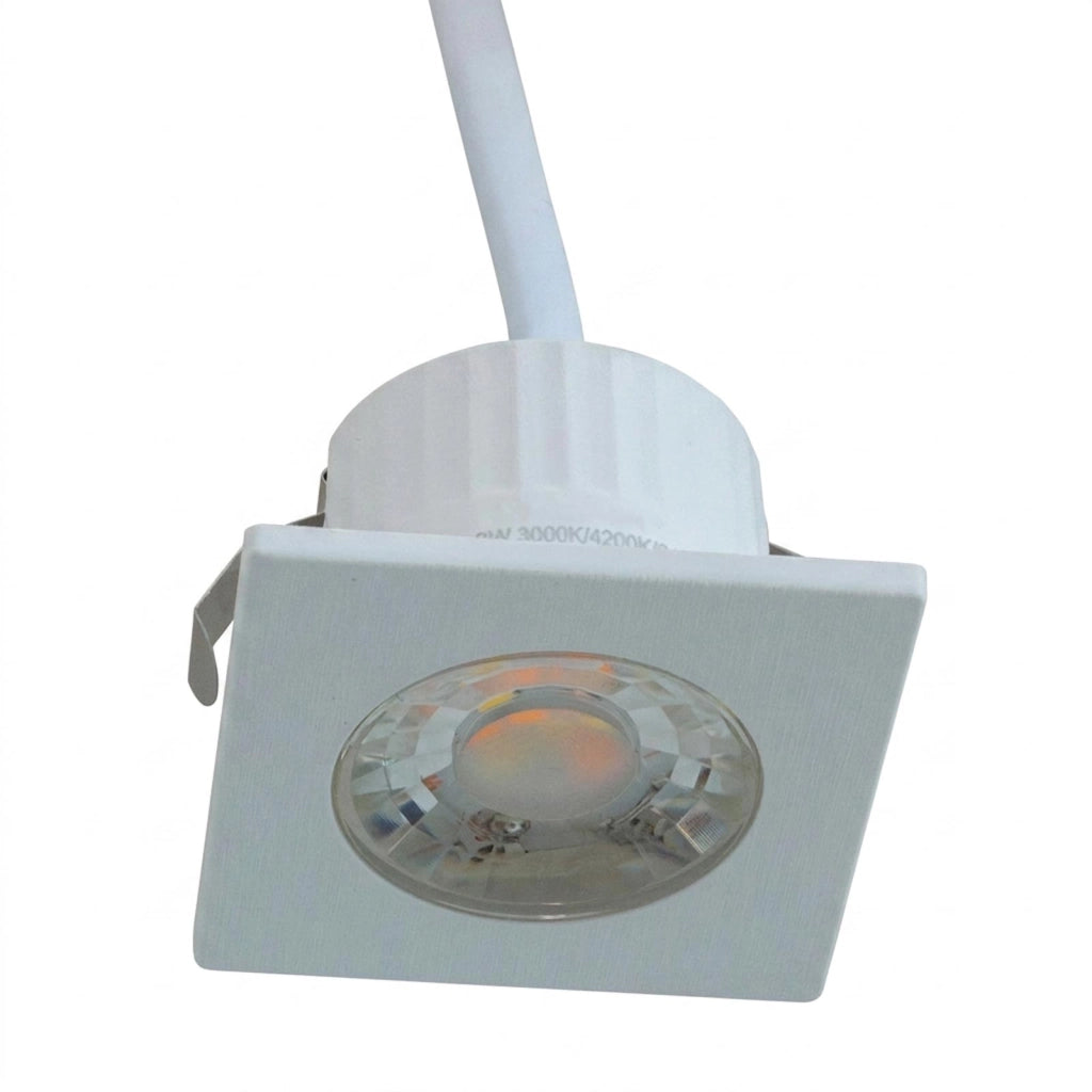Mini faretto SPOT moderno quadrato LED 3W CCT incasso 35mm luce soffitto mensole ripiani mobili cucina cappa 230V cornice intercambiabile 38°