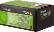 ORIGINAL Lexmark toner giallo 702Y 70C20Y0 ~1000 Seiten cartuccia di stampa riutilizzabile