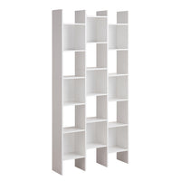 Libreria 15 Ripiani 96x24,8x192 cm in Legno MDF Bianco