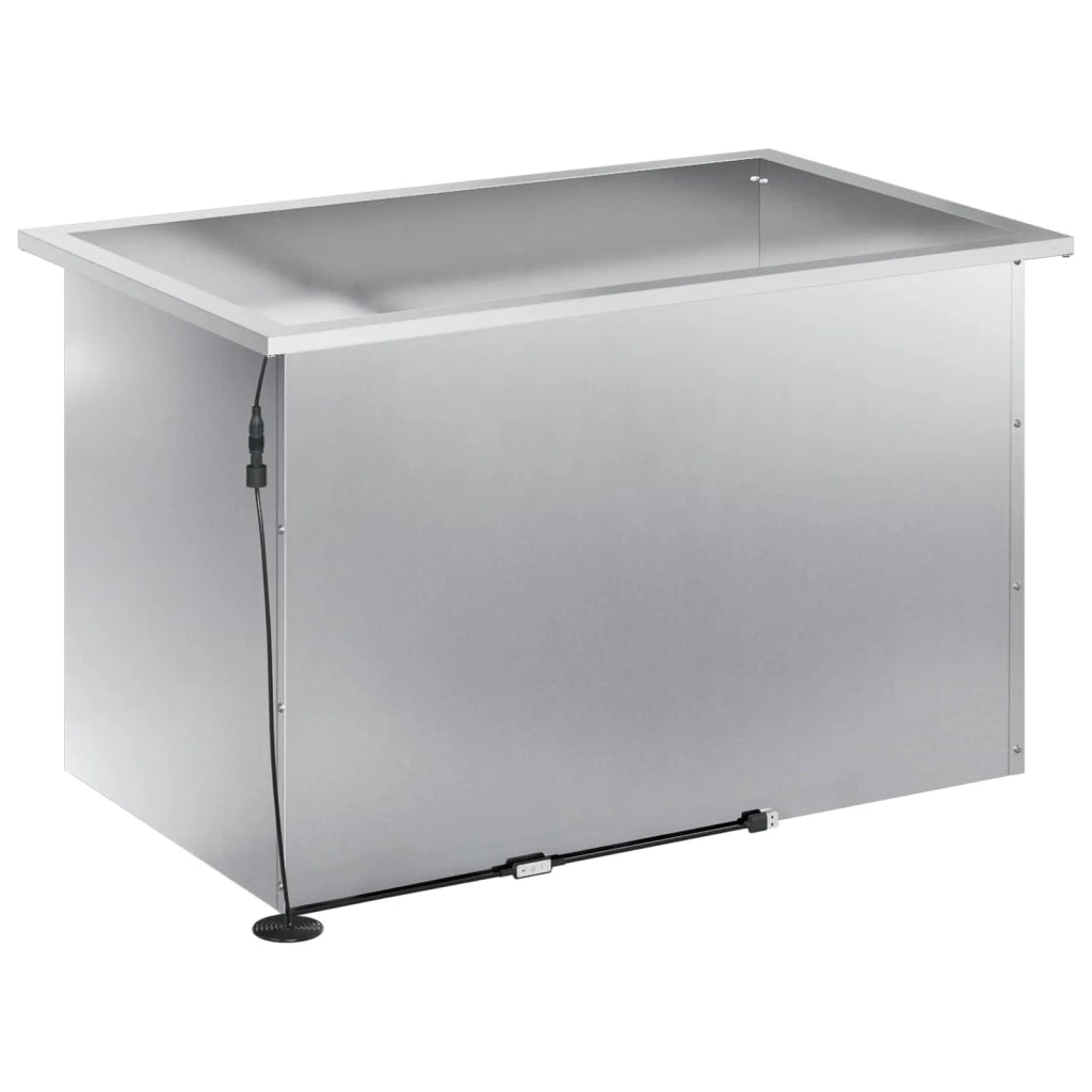 Fioriera da giardino con LED 2 pz Argento 50 x 80 x 48 cm 8008221