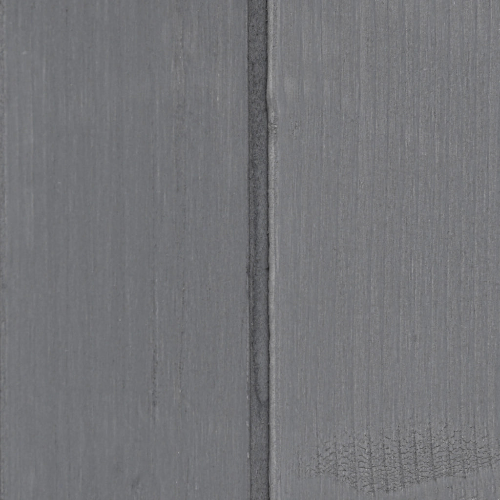 Armadio da Giardino con 2 Porte e Tetto ¨C zephmum ¨C Grigio+Bianco in Abete 139x75x160 cm