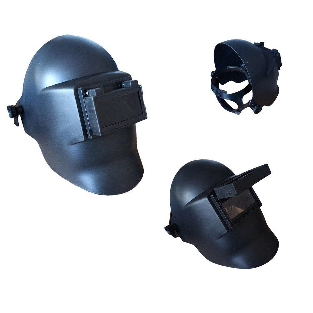 Trade Shop - Maschera Per Saldatura Casco Per Fabbro Protezione A Cristalli Liquidi Visiera -
