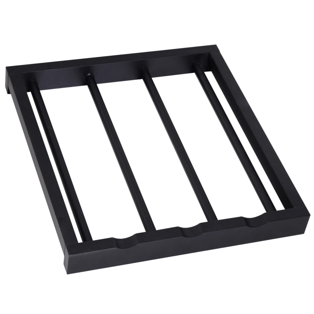 Carro per cucina con 2 cassetti, 2 cestini e 2 ripiani ¨C zephmum ¨C Nero 74x37x76 cm