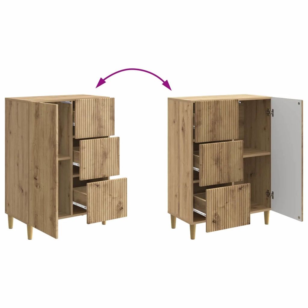 Credenza con cassetto Rovere Artigianale 66 x 34,5 x 90 cm 894634