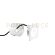 SEGNAPASSI LED ONYX BIANCO QUADRATO 3W 430LM 3000K IP54 7,4X7,4X4,8CM