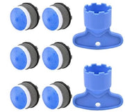 Set di 6+2 pezzi per pompe, risparmio d'acqua e regolatore di flusso, adatto per la maggior parte delle pompe