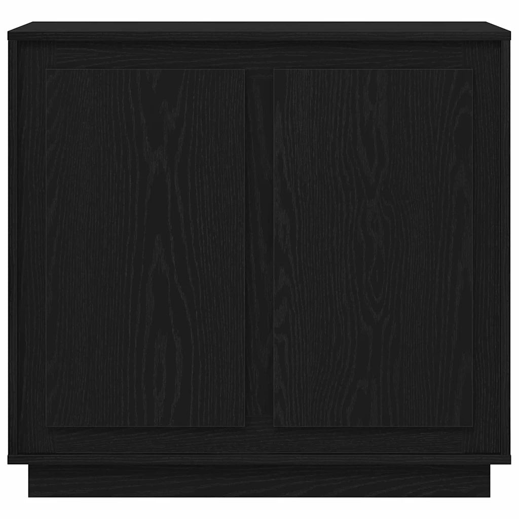 Credenza-Buffet-Armadio da cucina Rovere Nero 80 x 40 x 75 cm Legno multistrato 118909
