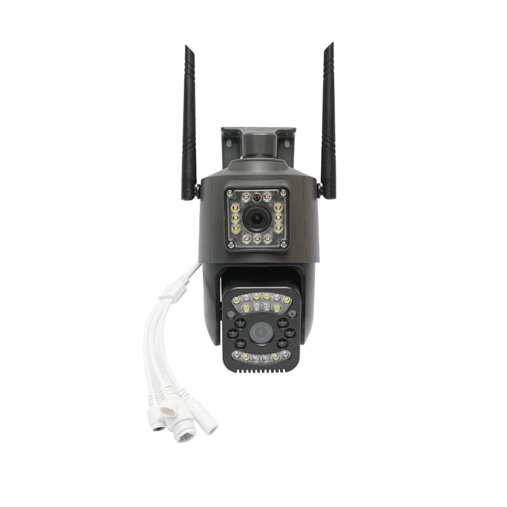 Telecamera di videosorveglianza Smart P2P WIFI 2.4G, sensore di movimento, rilevamento umano, visione notturna, PTZ rotante a 355 gradi, applicazione V380 Pro
