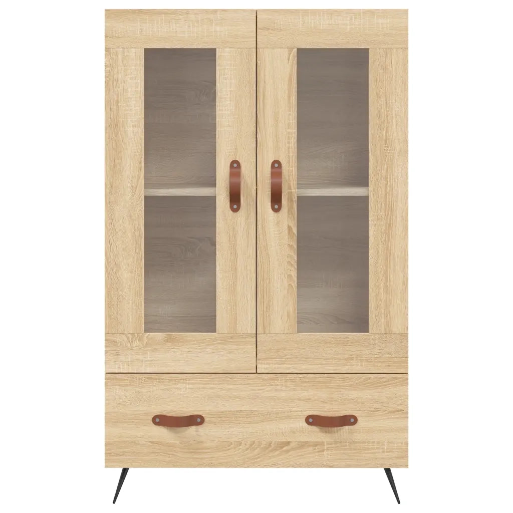 Credenza-Buffet-Armadio da cucina Rovere Sonoma 69,5x31x115 cm in Legno Multistrato 810456