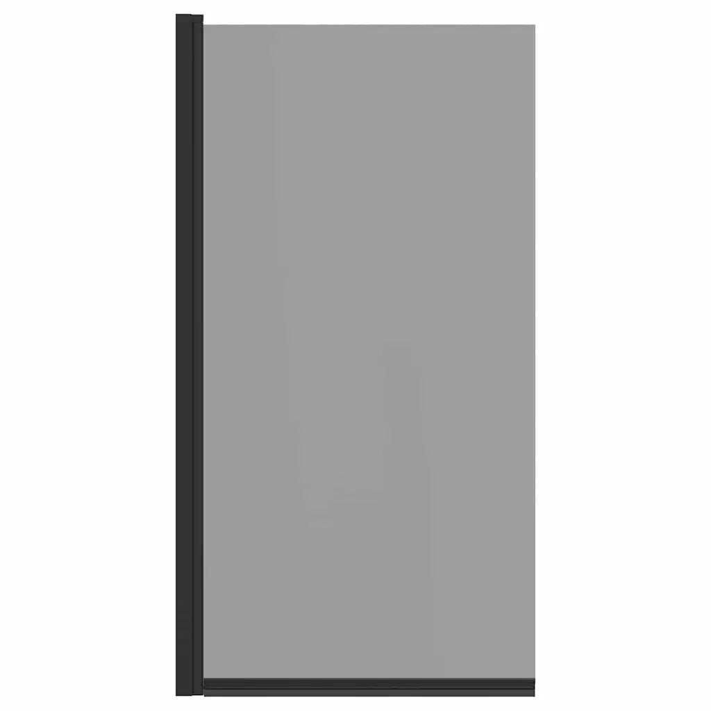 Schermo per Bagno e Doccia Nero 68 x 130 cm Vetro Temperato CFW1342901