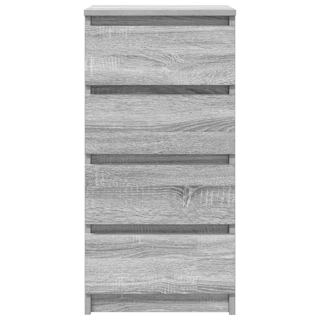 Credenza Grigio Sonoma 37,5x35x76 cm in Legno Multistrato 861756