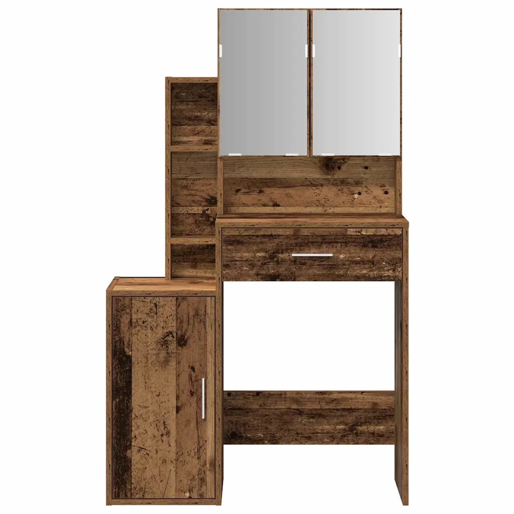 Tavolo da Trucco con cassetto Legno vecchio 80 x 35 x 132 cm 868880