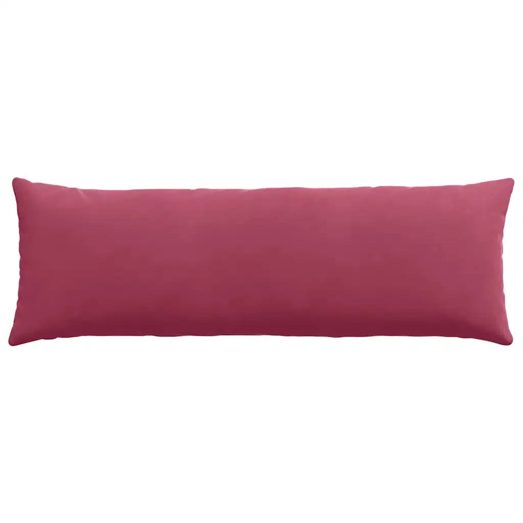 Cuscini da Divano 2 pcs Rosso Vino 120 x 40 cm Tessuto in Cords
