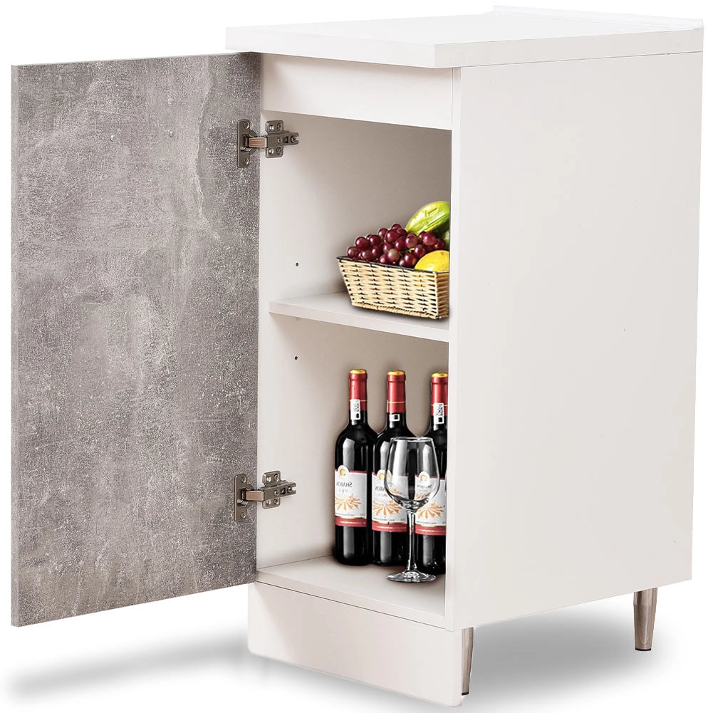 Mobile Cucina Componibile Base 1 anta Colore Grigio Cemento 40x50 H 85 cm