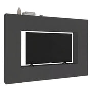 Parete attrezzata Amel, Set salotto porta TV a 4 ante, Mobile soggiorno multiuso, 100% Made in Italy, cm 260x30h180, Antracite