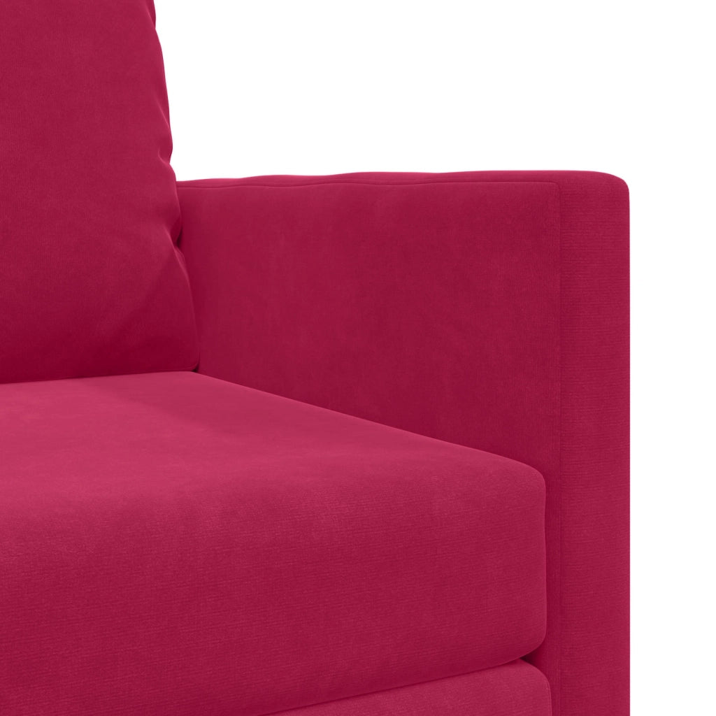 Divano letto Rosso Vino 74 x 77 x 81 cm Velluto 4106615
