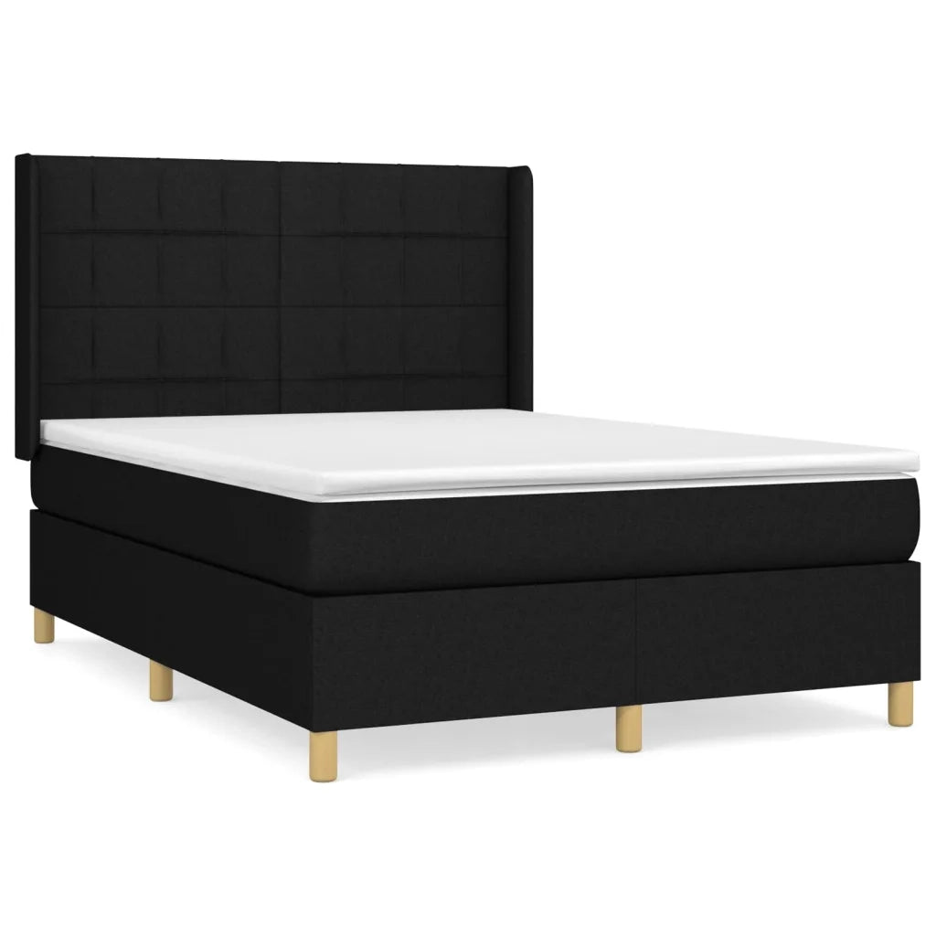 Giroletto a Molle con Materasso Nero 140x200 cm in Tessutocod mxl 122577