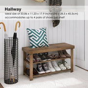 Rack di scarpe, sistema di stoccaggio scarpe, 33,86 x 11,23 x 17,9 pollici