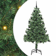 Albero di Natale con 300 LED con supporto-Luci decorative natalizie Verde 210 cm PVC 376104