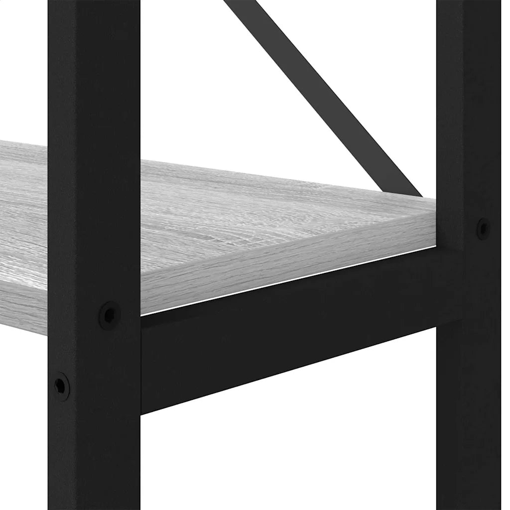 vidaXL Libreria Grigio sonoma 40 x 30 x 153 cm Legno multistrato