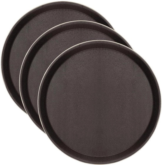 Servizio da tavola rotondo - 3 pezzi - Antiscivolo - Plastica - 28 cm - Leggero e robusto - Servizio da tavola