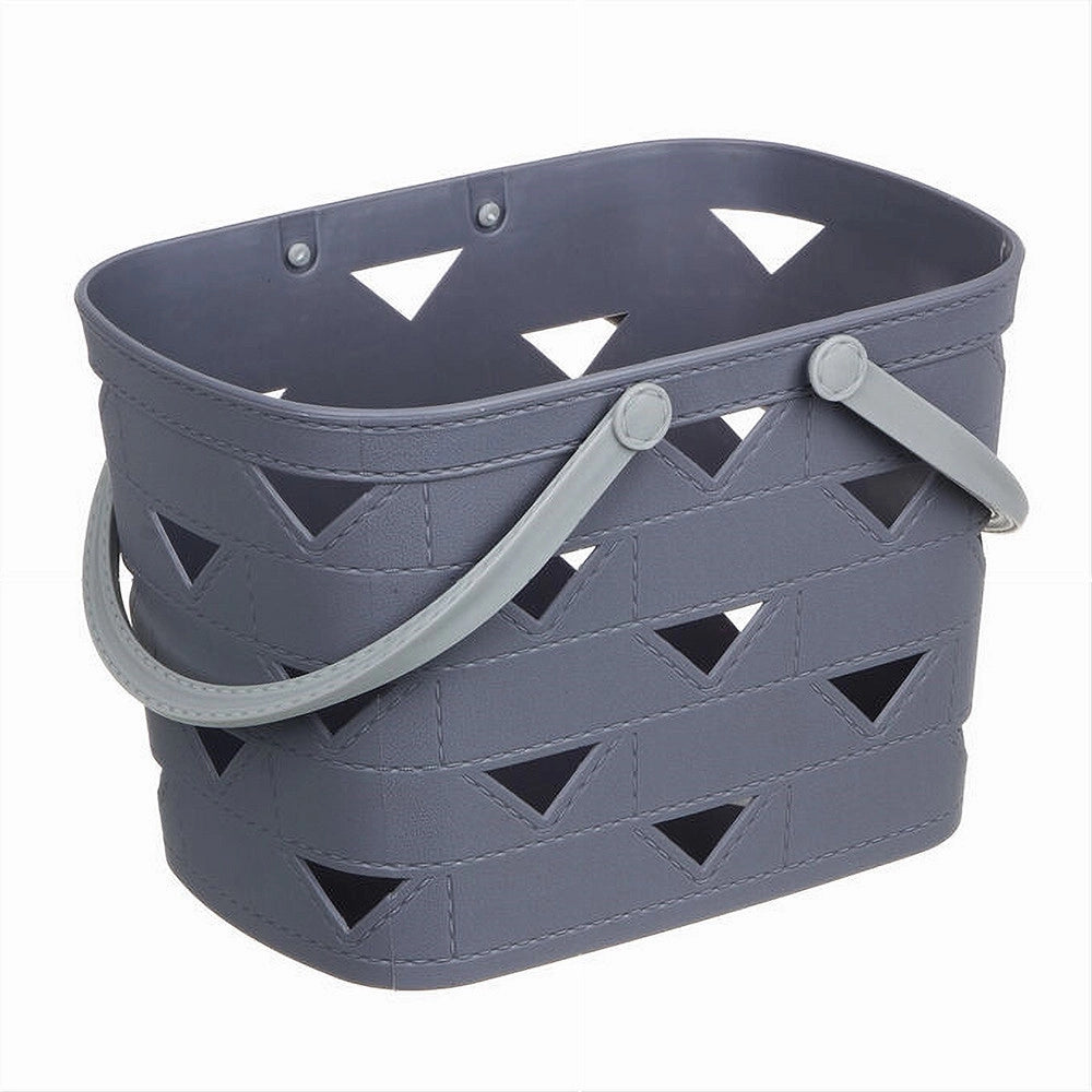 Trade Shop - Cesto Cestino Portatutto Oggetti Con Manici 26.5x18x17cm Multiuso Assortiti 10722 -