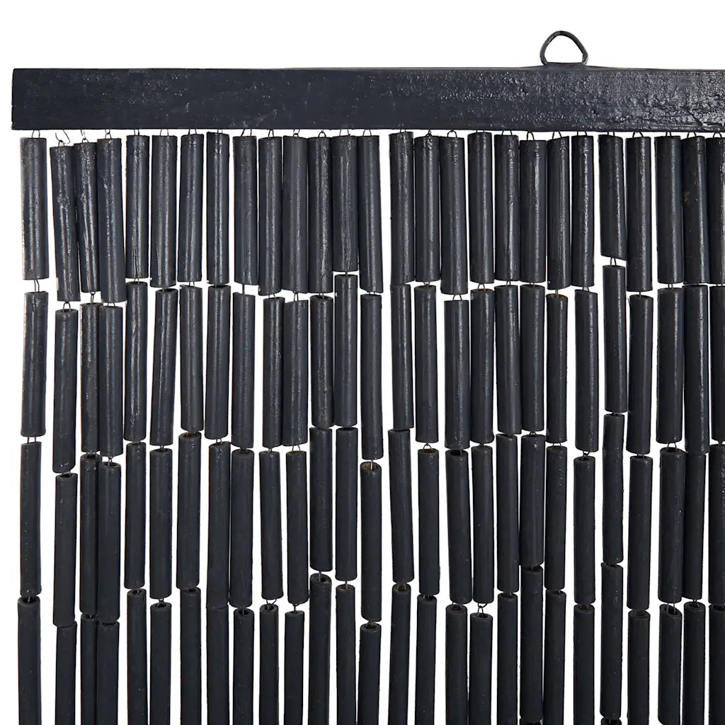Tenda Antimosche per Porte Grigio Scuro 90x220 cm Bambù 4017448