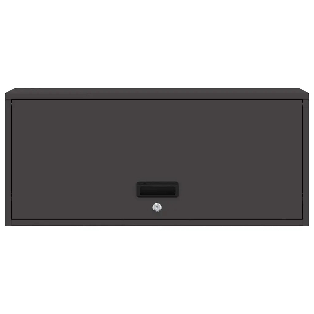 Armadio a muro per garage Nero 80 x 33 x 35 cm 883276