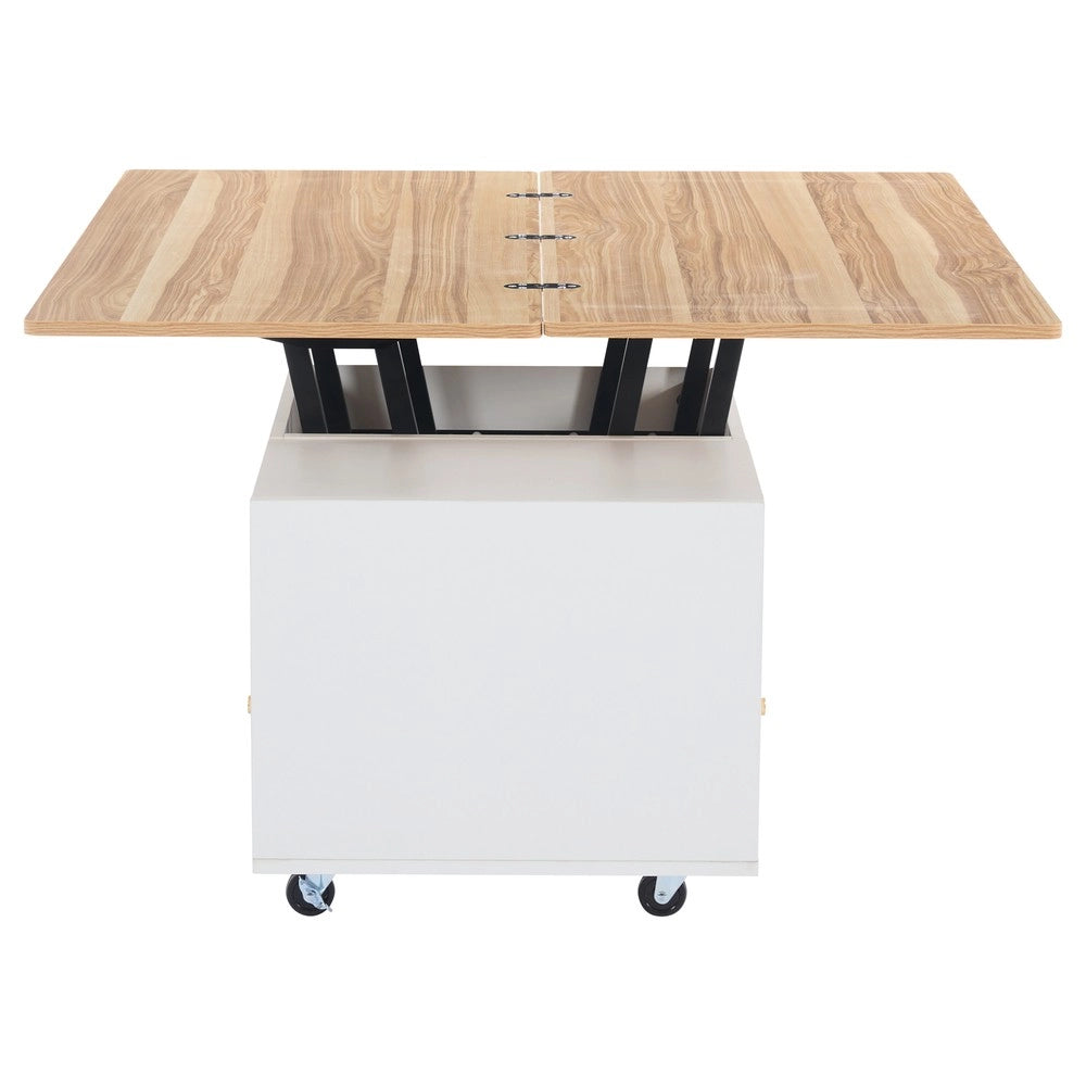 Tavolino da Salotto Regolabile con 4 Cassetti e Ruote ¨C MINIMAL ¨C 100x50x47,5 cm