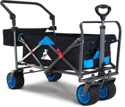 Carrello pieghevole per bambini con freno - trasportino per spiaggia e città - capienza 90L - peso massimo 120kg