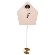 Orologio a cucù da parete Rosa MDF Materiale sintetico 24 x 63 cm Design senza numeri Pendolo per bambini Decorazione soggiorno