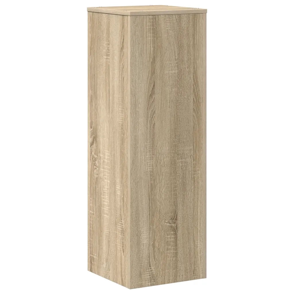 Supporto per Piante Rovere Sonoma 33x33x100cm Legno Multistrato 852953