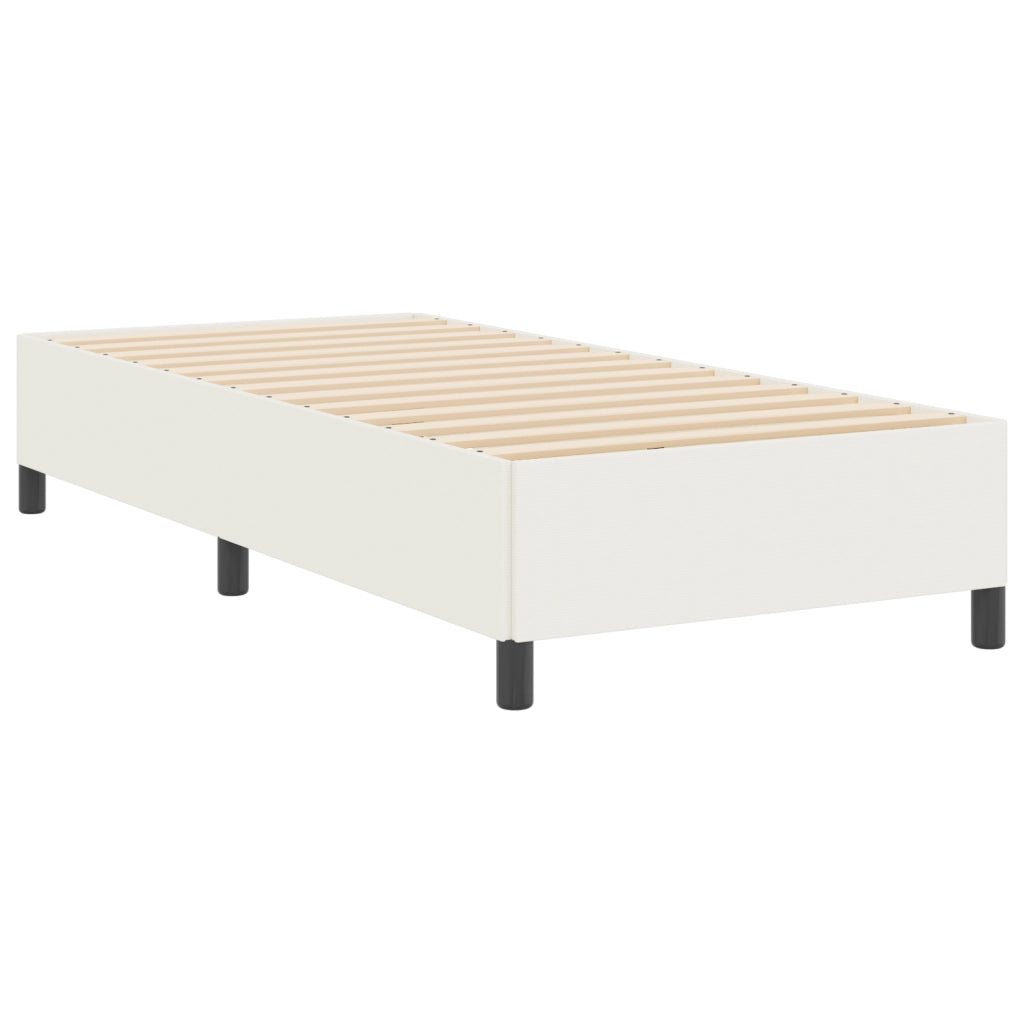 Struttura per letto Panna 90x190 cm Tessuto a coste