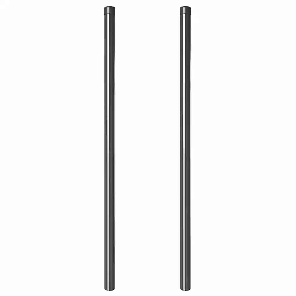 Palo della recinzione 2 pcs Grigio 110 cm 42012757