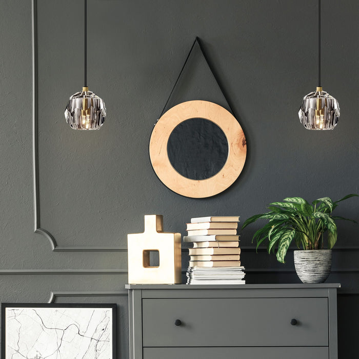 Lampada Da Soffitto Cristallo Black APP586-1CP