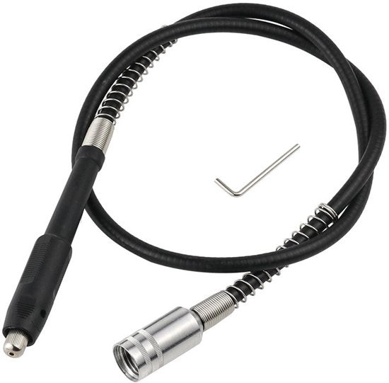 Accessori per macchine di abrasione, cavi di estensione per macchine di fresatura, assi flessibili, cavi di estensione, assi flessibili da 3 mm per macchine di abrasione, assi flessibili per macchine di abrasione - piatto di presa a molla argentata.