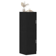 Mobile da cucina-Armadio da cucina Nero 38x41,5x131,5 cm Legno Multistrato