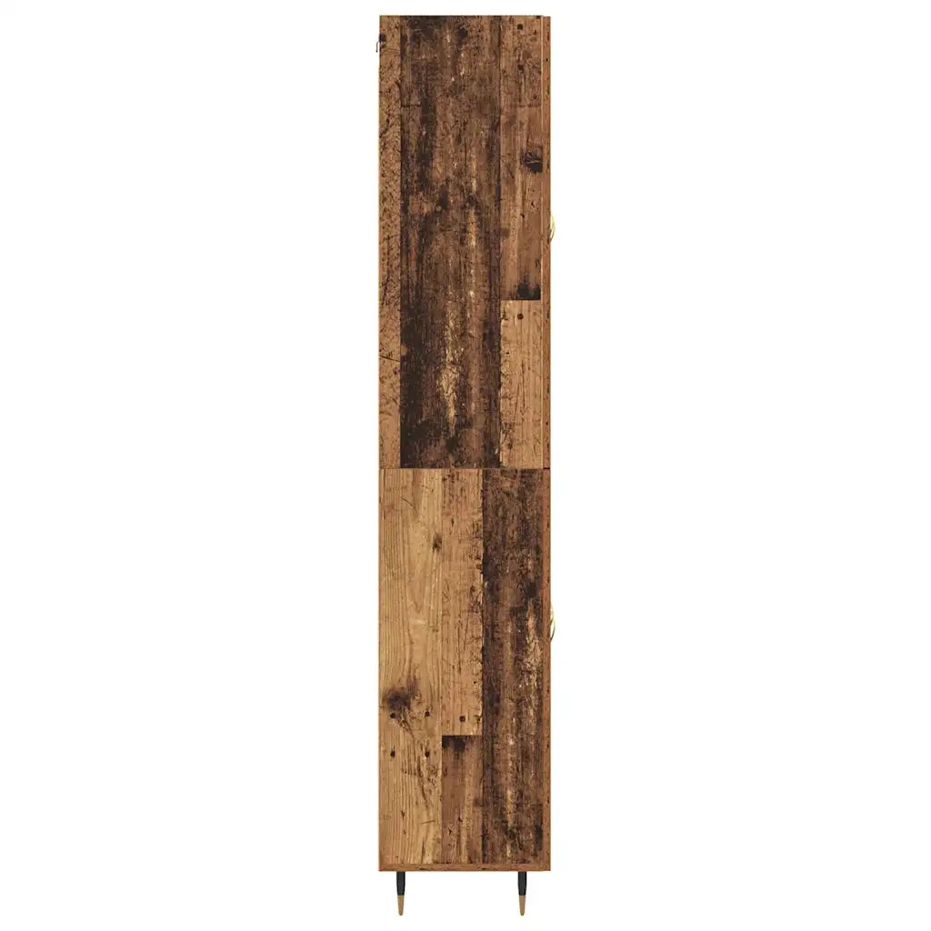 Credenza 2 pcs Legno vecchio Legno multistrato