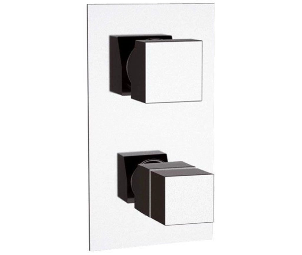 Rubinetto termostatico per doccia, con deviatore a 4 vie - serie skyline thermo