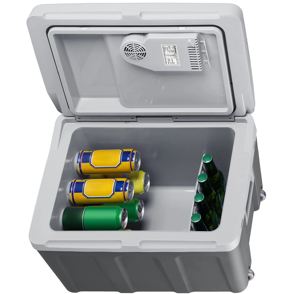 Frigorifero Elettrico Portatile 40L Caldo/Freddo Grigio Spina 230V e 12V Grigio