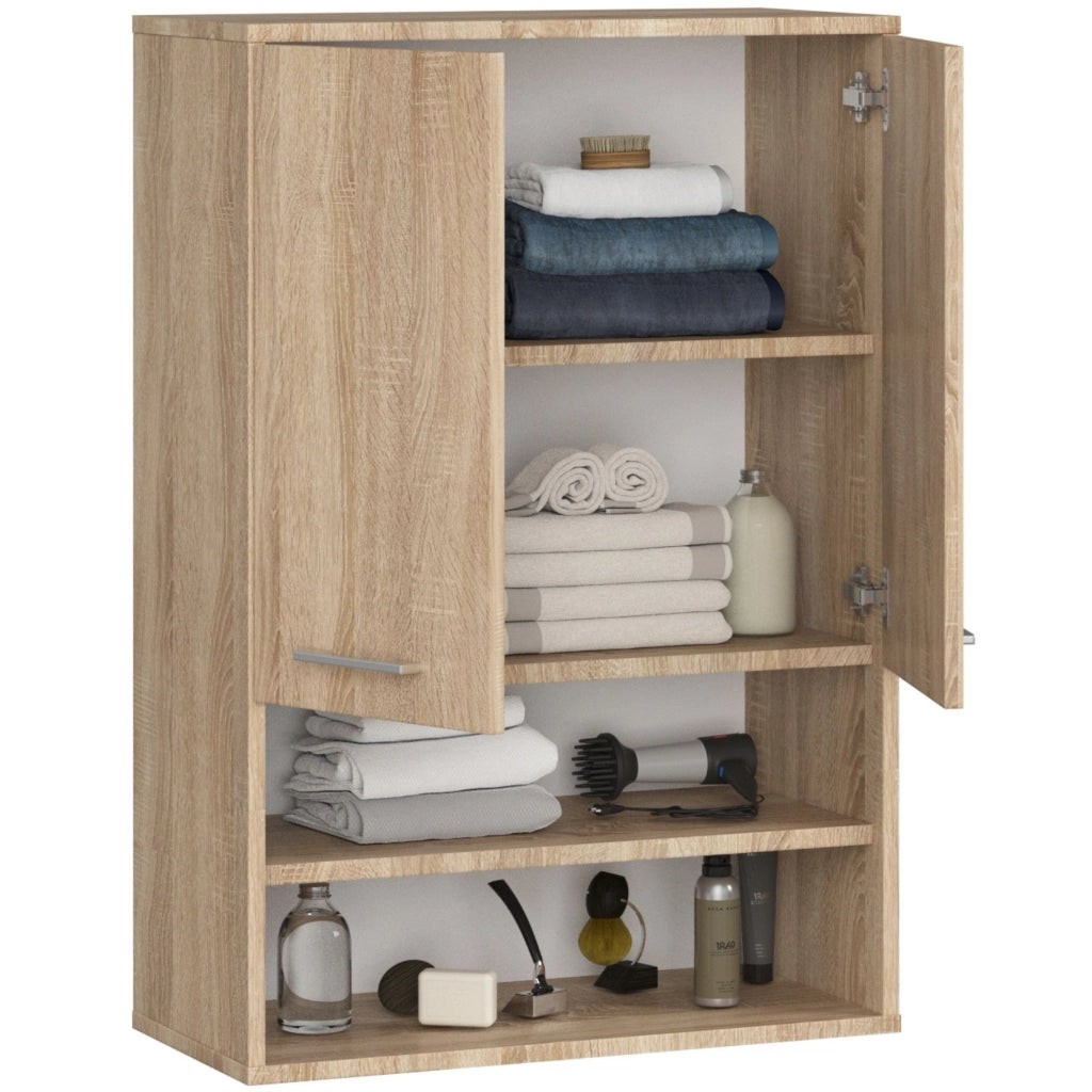 Mobile bagno sospeso AKORD FIN H934 W64 Quercia Sonoma 2 ante 64x94x30 cm